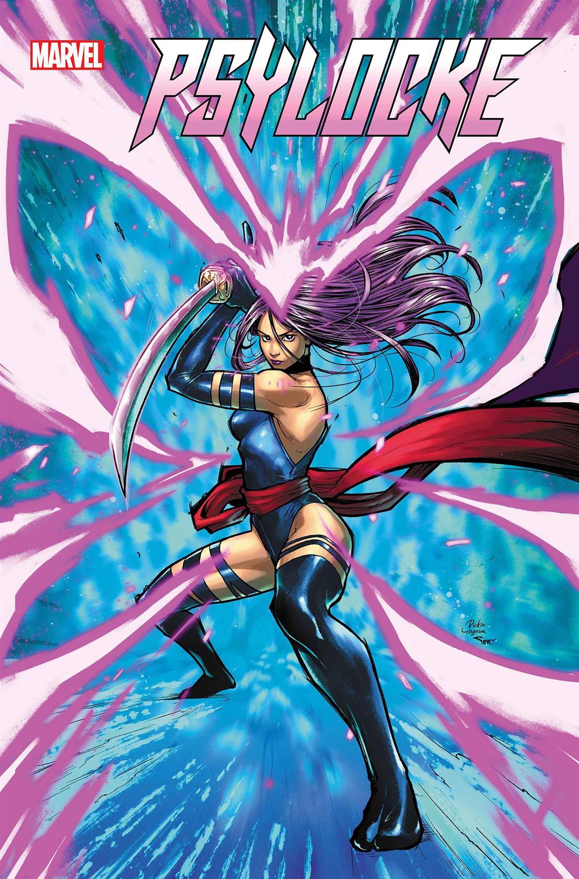 Psylocke #1 Rickie Yagawa Pink Foil Var Rickie Yagawa Pink Foil Var Marvel Prh Comic Book 2024
