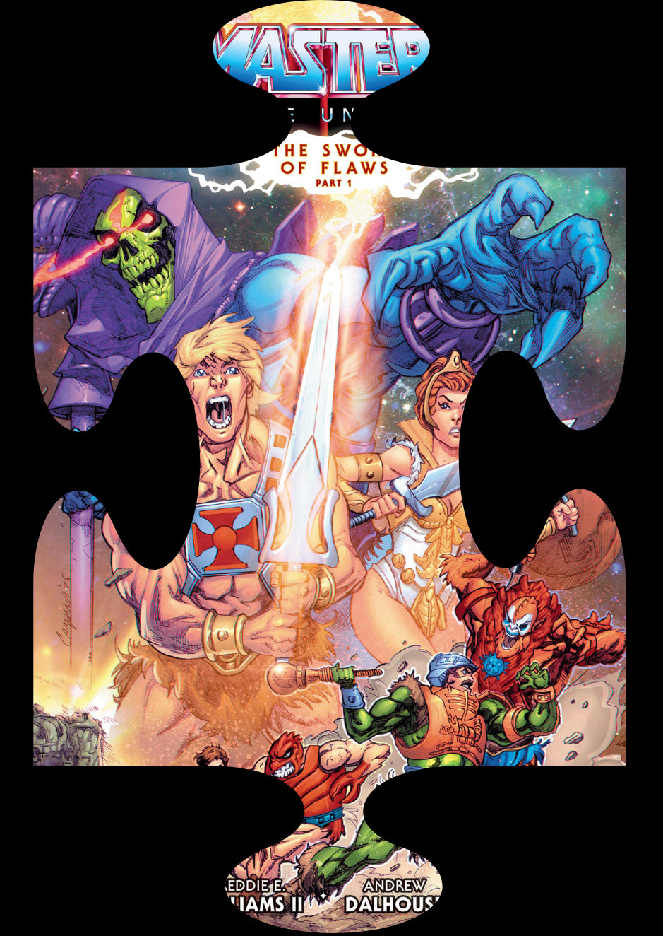 He-Man and the Masters of the Universe #1 The Sword of Flaws Part 1 JAF Exclusive Campana Dark Horse Graphic Tee - 120 pc Puzzle & Comic