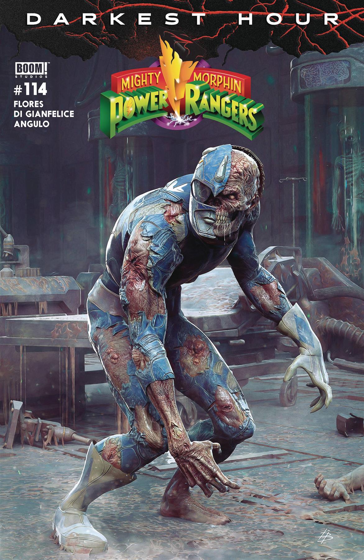 Mighty Morphin Power Rangers #114 Cvr B Dark Grid Var Barend Boom! Studios Comic Book