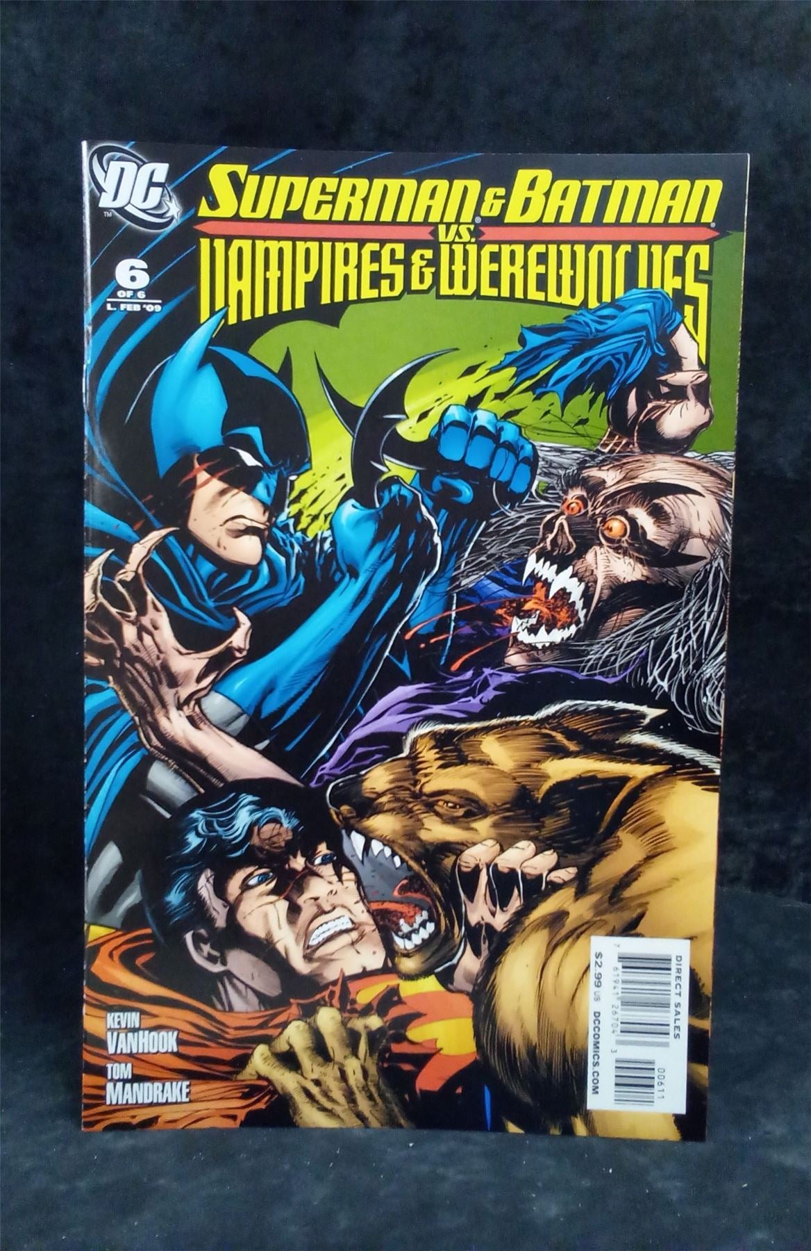 Superman and Batman vs. Vampires and Werewolves #6 2009 DC Comics Comic Book