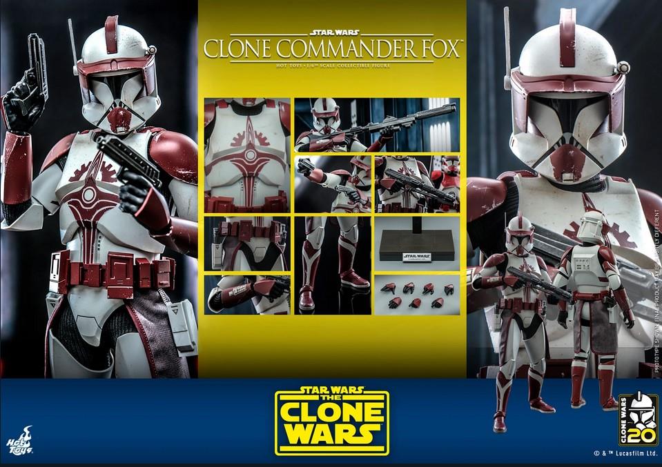 Clone Commander Fox 1:6 Scale Action Figure Star Wars Hot Toys