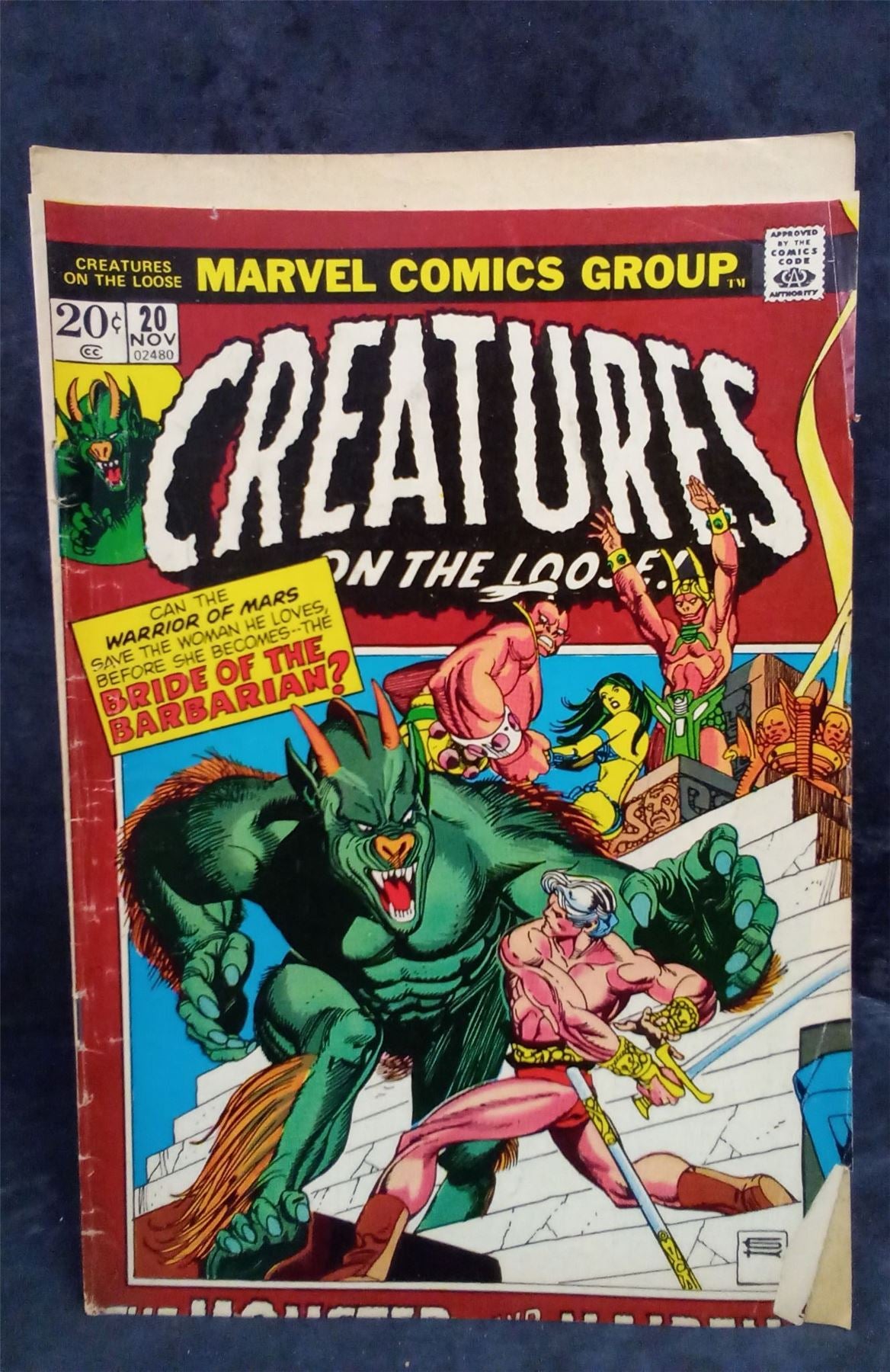 Creatures on the Loose #20 1972 Marvel Comics Comic Book