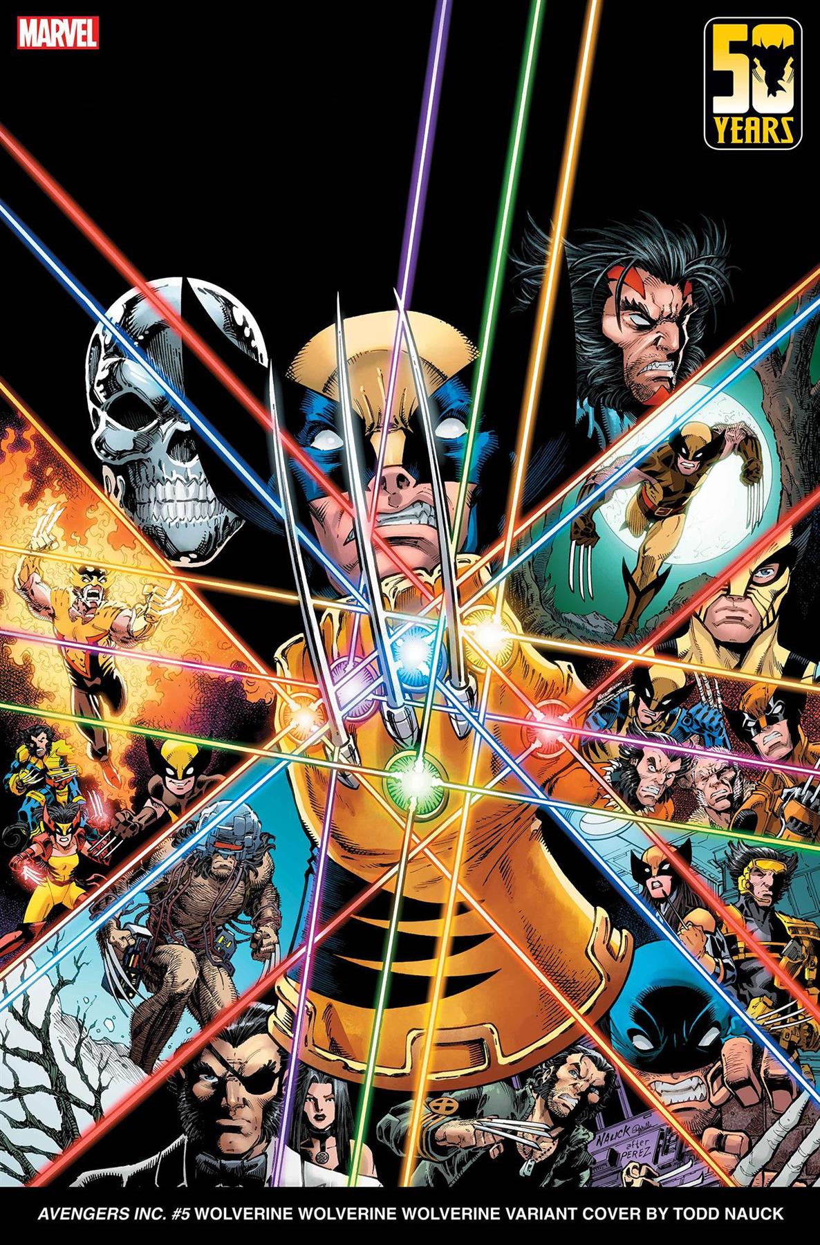 Avengers Inc #5 Todd Nauck Wolverine Wolverine Wolverine Var (Todd Nauck Wolverine Wolverine Wolverine Var) Marvel Prh Comic Book 2024