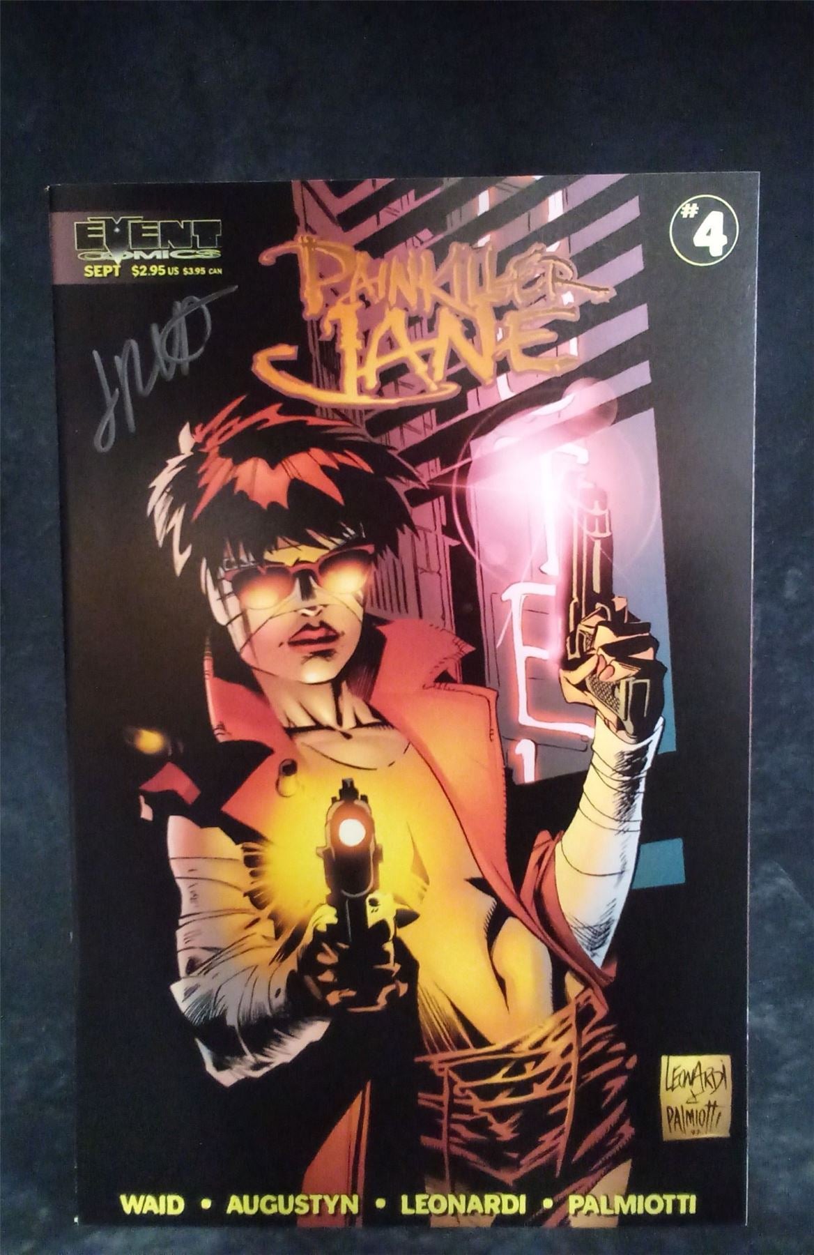 Painkiller Jane #4 *signed* Variant Cover 1997 Comic Book