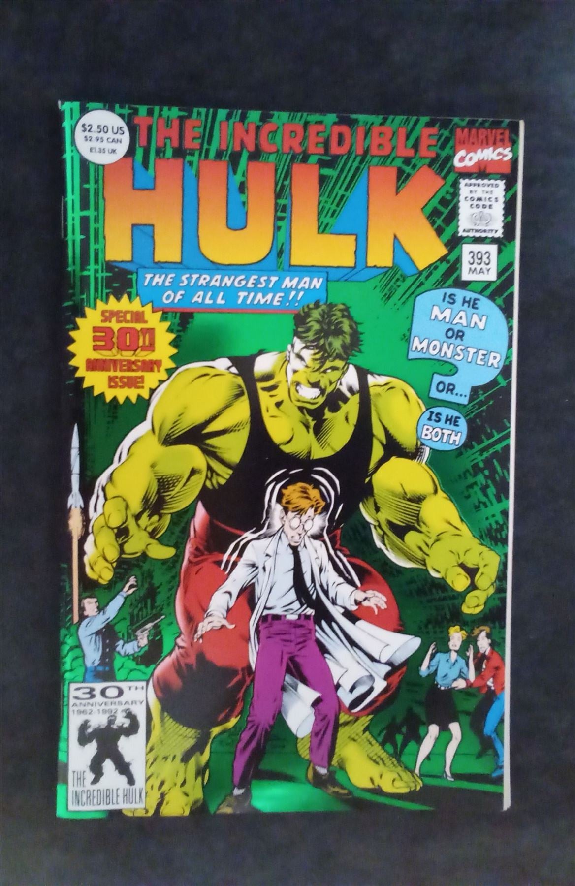 The Incredible Hulk #393 Second Print Cover 1992 marvel Comic Book