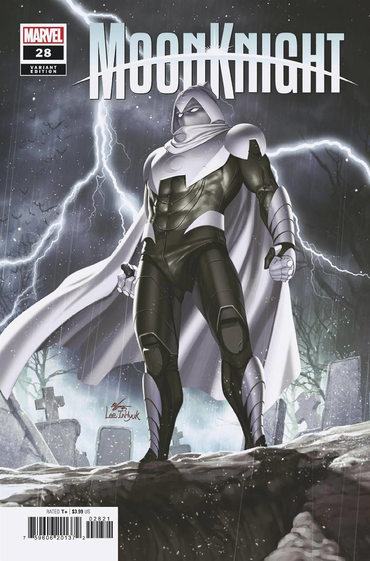 Moon Knight #28 Inhyuk Lee Last Days Of Moon Knight Var (Inhyuk Lee Last Days Of Moon Knight Var) Marvel Prh Comic Book 2023
