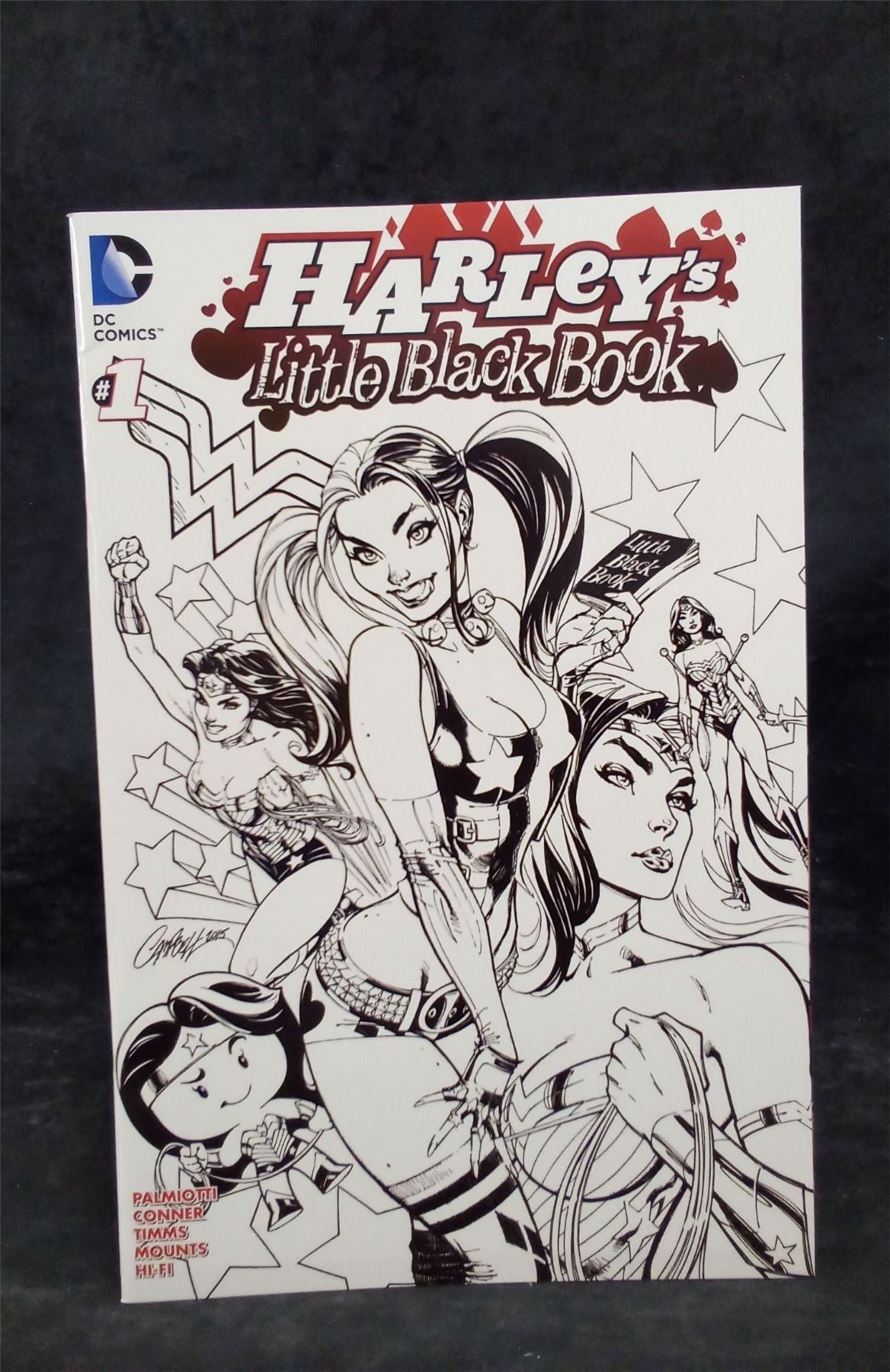 Harley's Little Black Book #1 Campbell Inked Cover 2016 DC Comics Comic Book