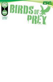 Birds Of Prey #1 Cvr D Blank Card Stock Var DC Comics Comic Book