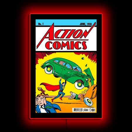 Superman Action Comics Mini Poster Plus Led Illuminated Sign DC Comics Comic Book