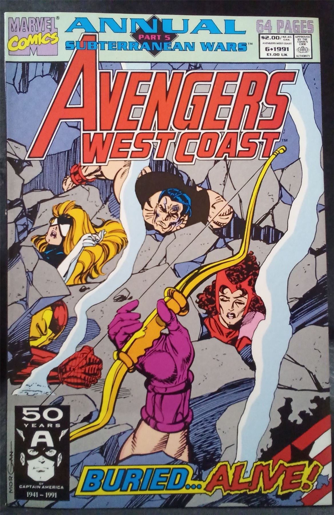 Avengers West Coast Annual #6 1991 Marvel Comics Comic Book