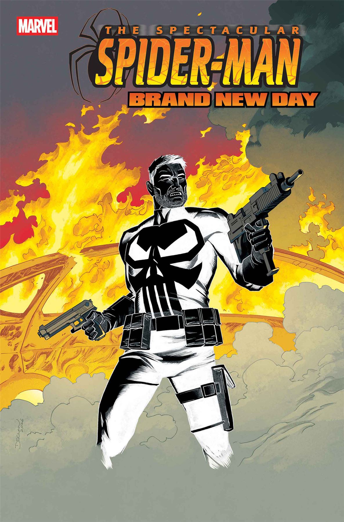 SPECTACULAR SPIDER-MAN: BRAND NEW DAY #2 1:25 DECLAN SHALVEY VARIANT Marvel Comic Book 2026