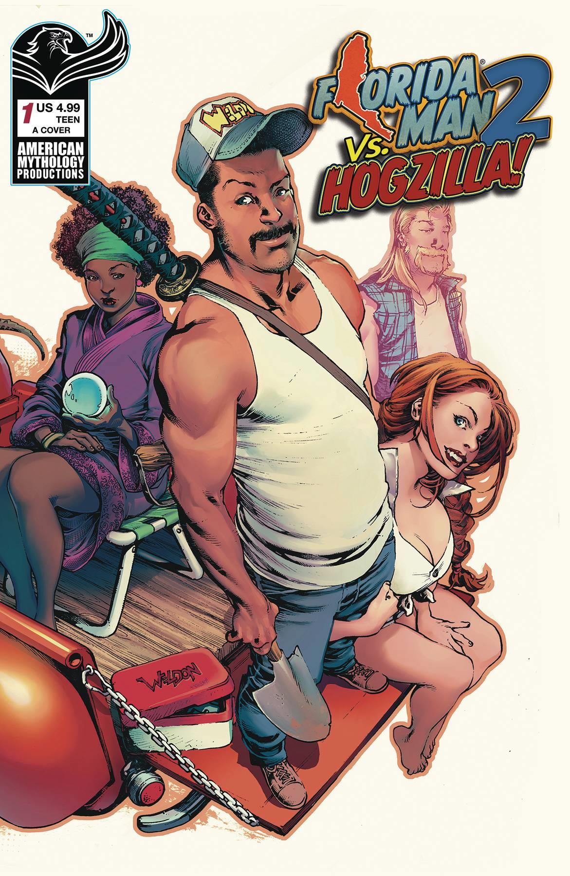 Florida Man Vs Hogzilla #1 Cvr A Weldon American Mythology Productions Comic Book