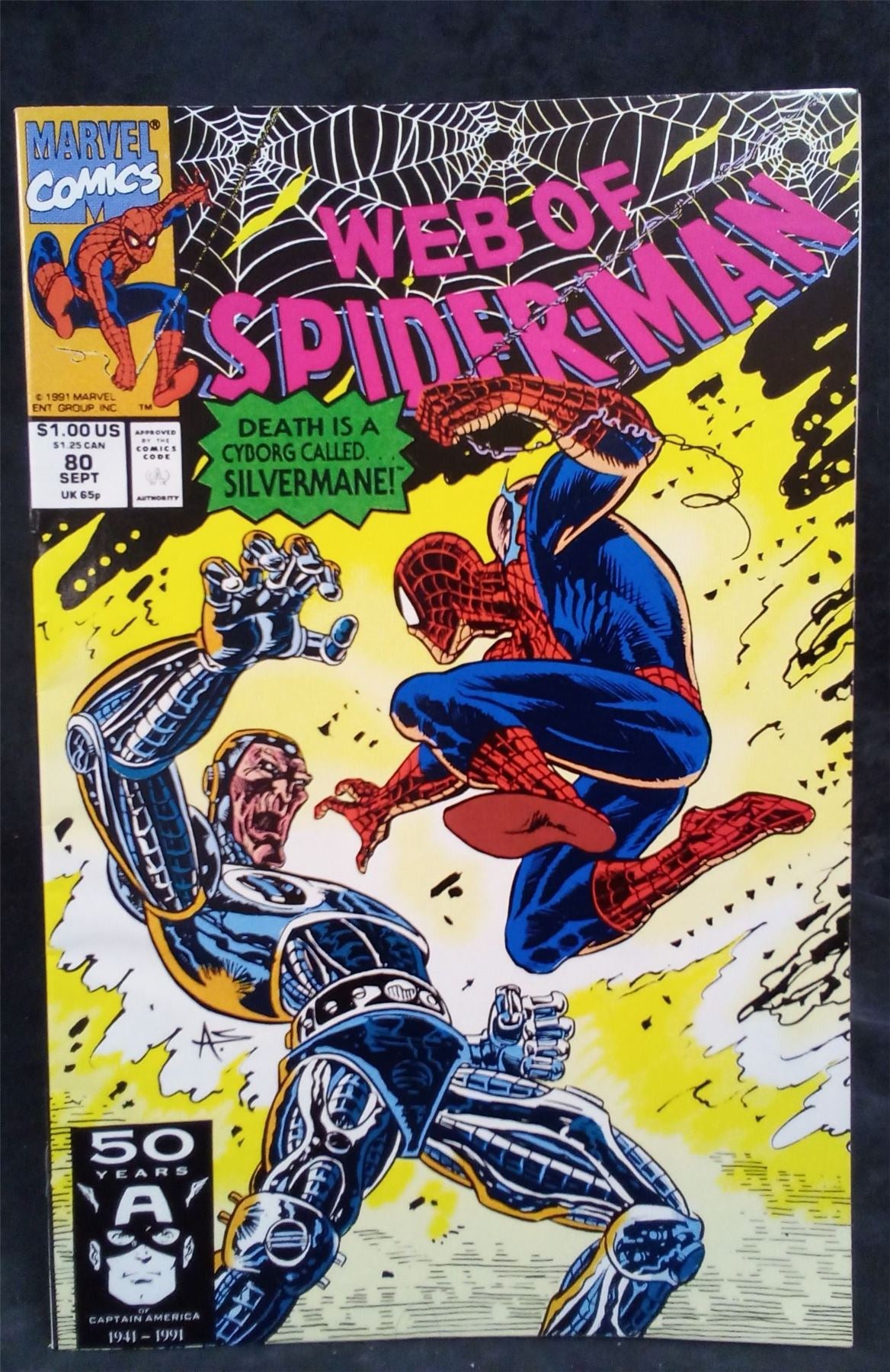 Web of Spider-Man #80 Direct Edition 1991 Marvel Comics Comic Book