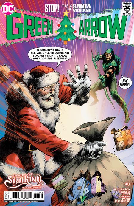 Green Arrow #7 (of 12) Cvr C Trevor Hairsine Santa Card Stock Var DC Comics Comic Book
