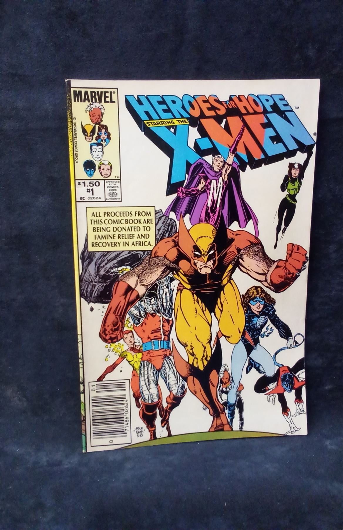 Heroes for Hope Starring the X-Men 1985 marvel Comic Book