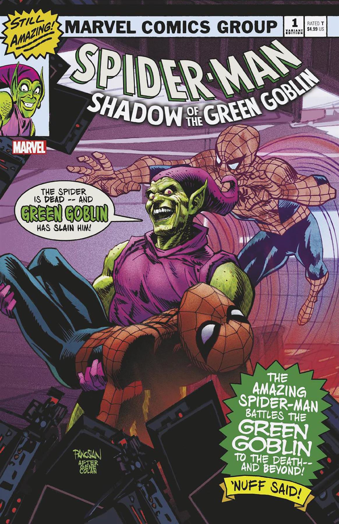 Spider-man Shadow Of Green Goblin #1 Panosian Vampire Var (Panosian Vampire Var) Marvel Prh Comic Book 2024