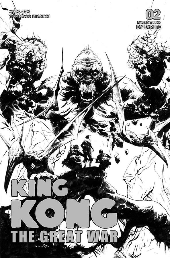 Kong Great War #2 Cvr D 10 Copy Incv Lee B&w Dynamite Comic Book