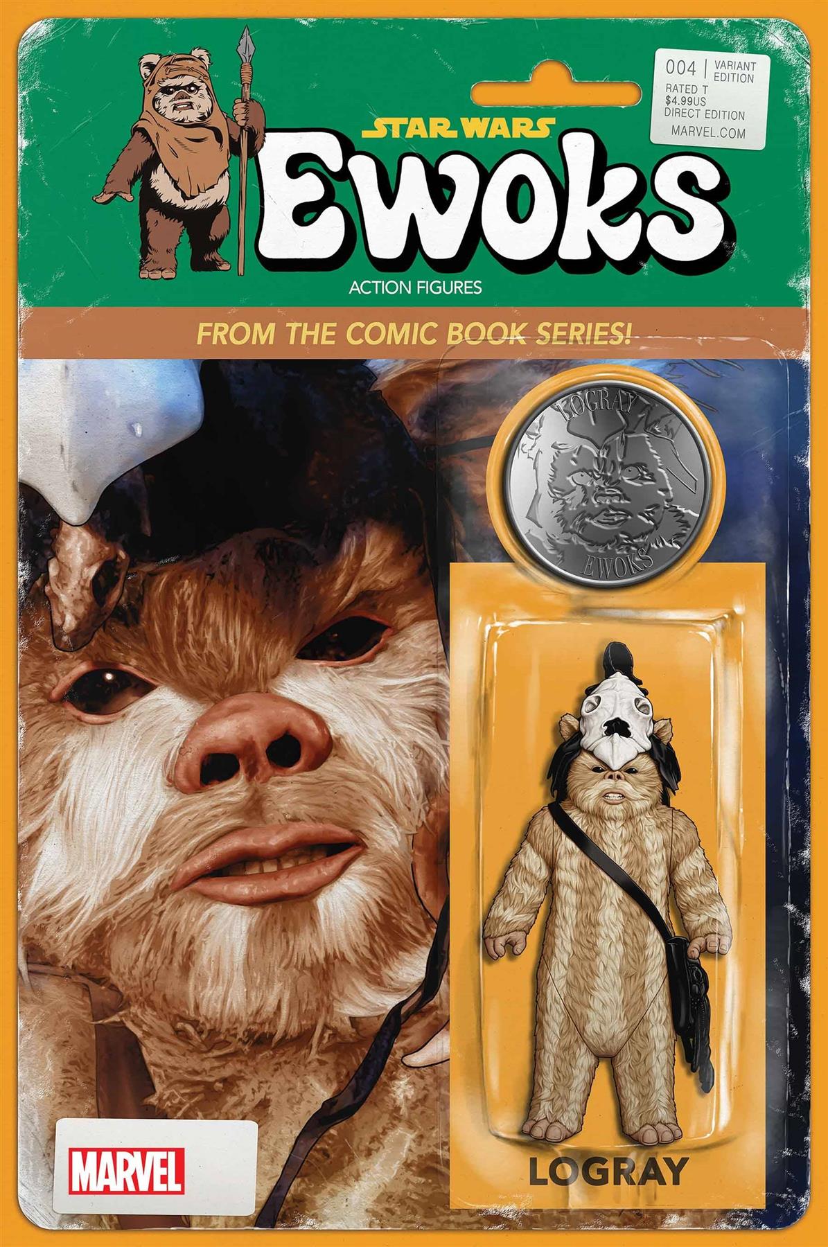 Star Wars Ewoks #4 Jtc Action Figure Var Marvel Prh Comic Book 2025