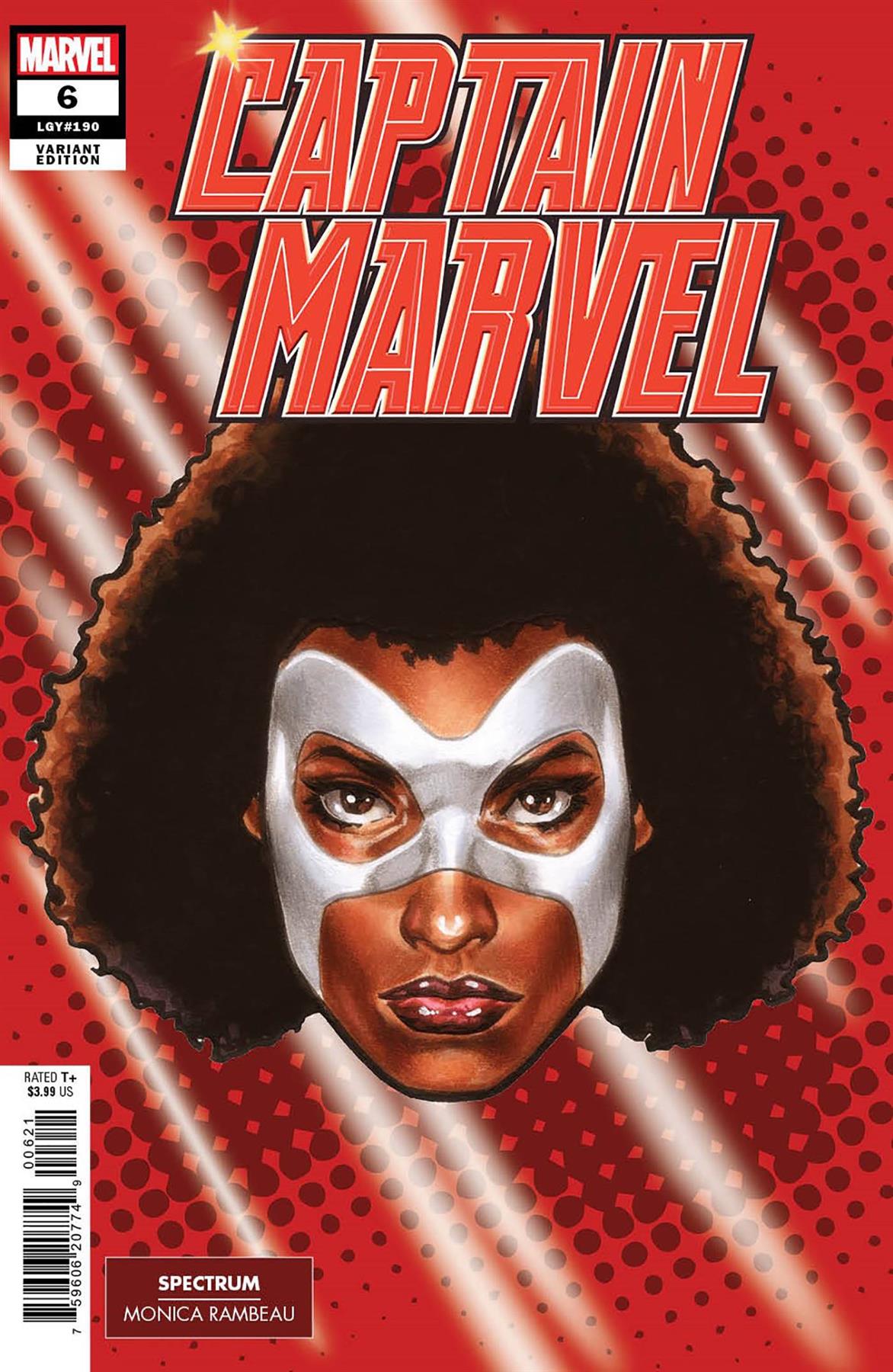 Captain Marvel #6 Mark Brooks Headshot Var (Mark Brooks Headshot Var) Marvel Prh Comic Book 2024