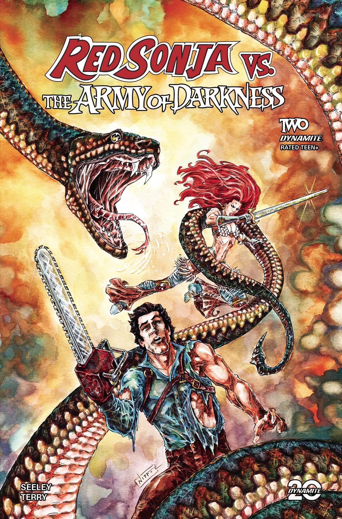 Red Sonja Vs Aod #2 Cvr D Jelenic Dynamite Comic Book