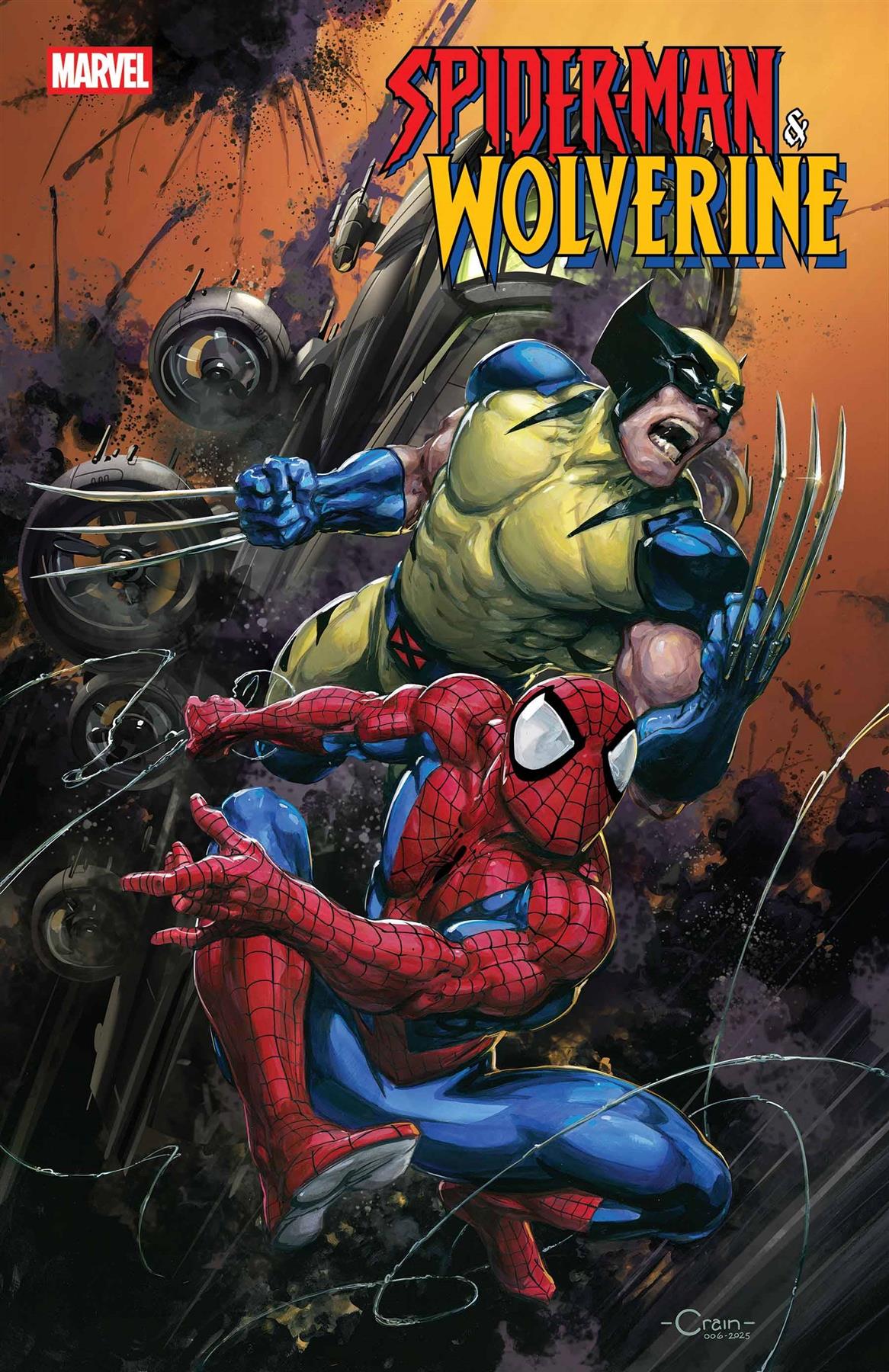 Spider-man & Wolverine #1 Clayton Crain Var Clayton Crain Var Marvel Prh Comic Book 2025