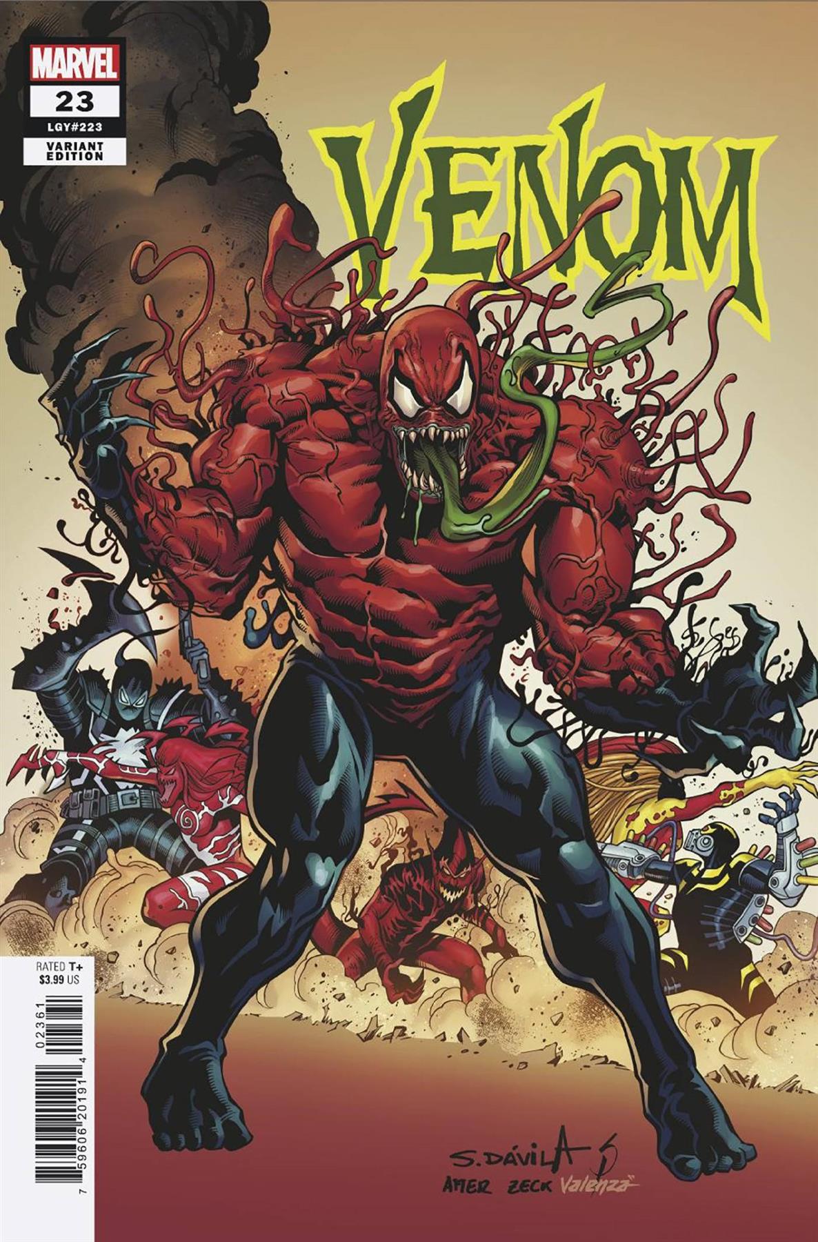 Venom #23 Sergio Davila Homage Var (Sergio Davila Homage Var) Marvel Prh Comic Book 2023
