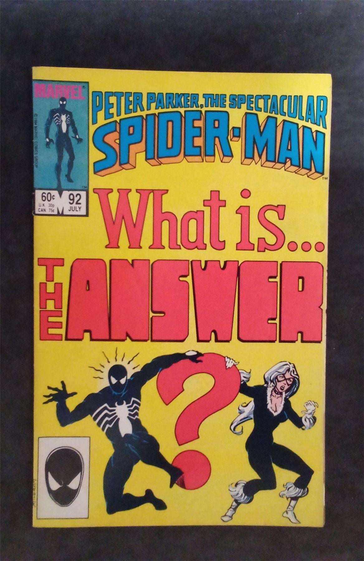 The Spectacular Spider-Man #92 1984 marvel Comic Book