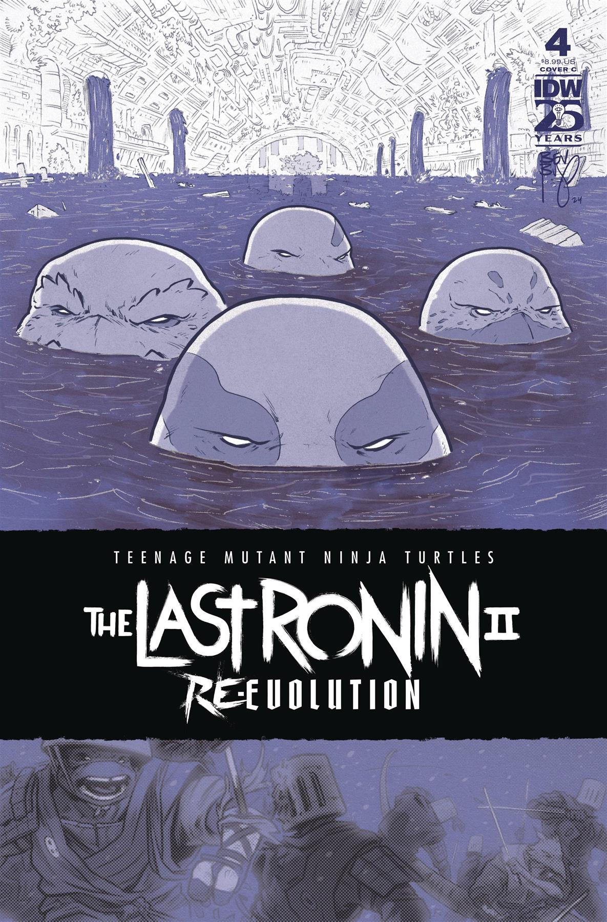 Tmnt The Last Ronin Ii Re Evolution #4 Cvr C Bishop (mr) Idw-prh Comic Book