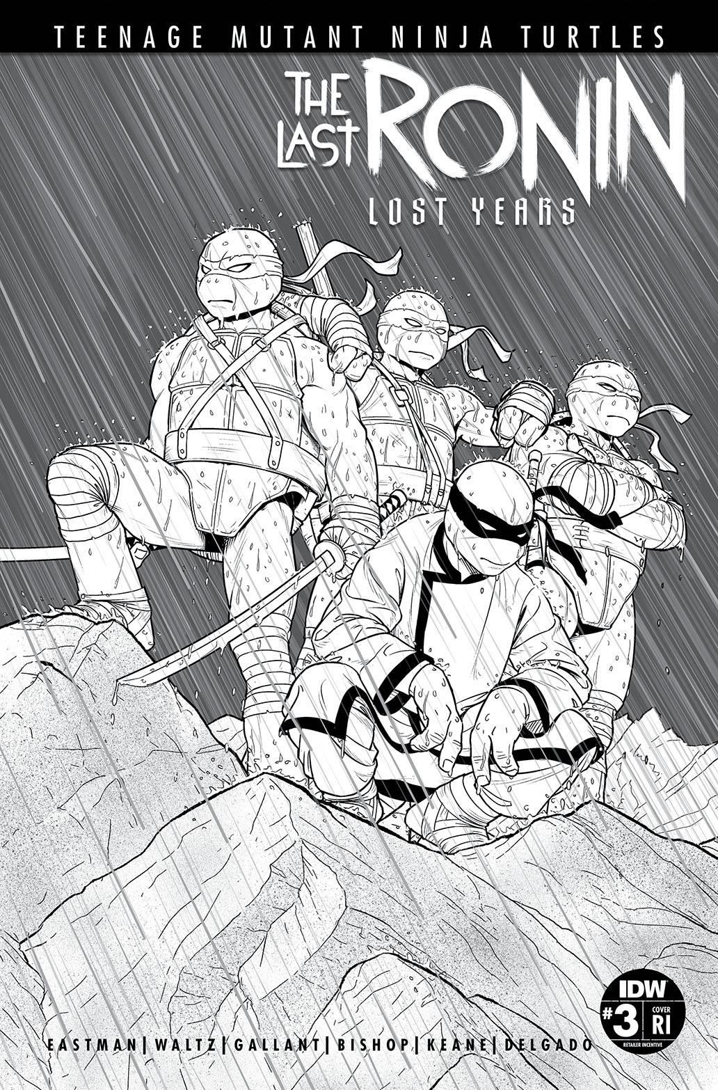 Tmnt Last Ronin Lost Years #3 Cvr E 50 Copy Incv (Cvr E 50 Copy Incv) Idw Publishing Comic Book 2023