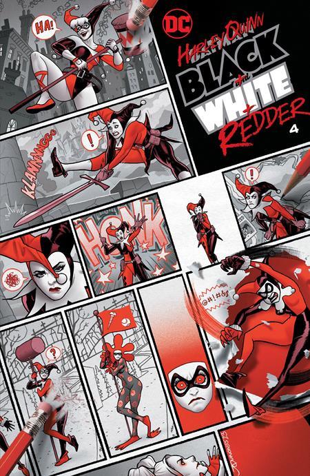 Harley Quinn Black White Redder #4 (of 6) Cvr A Joe Quinones DC Comics Comic Book