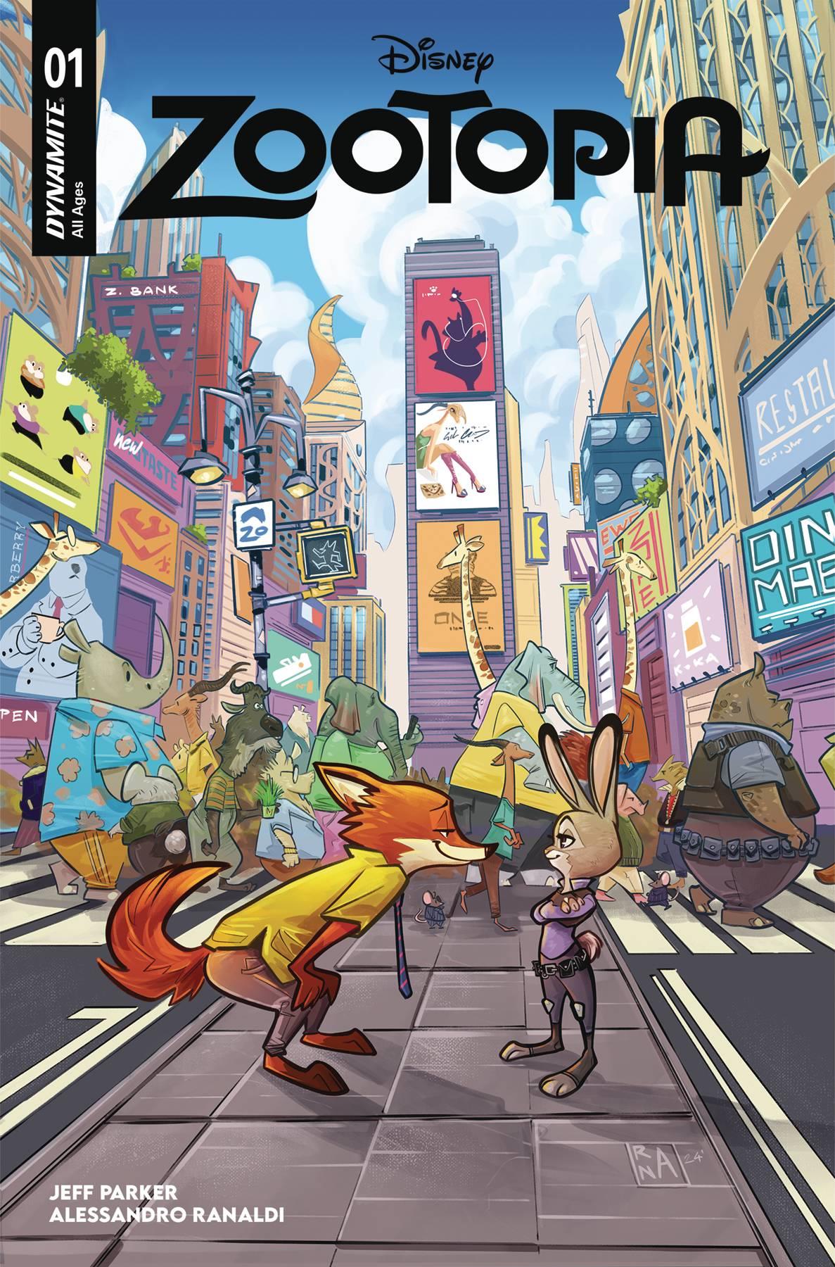 Zootopia #1 Cvr B Ranaldi Dynamite Comic Book