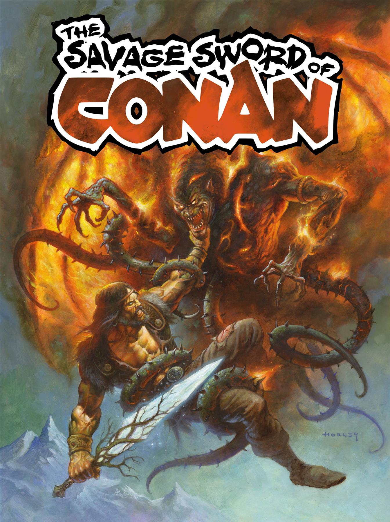 Savage Sword Of Conan #6 (of 6) Cvr B Horley (mr) Titan Comics Comic Book