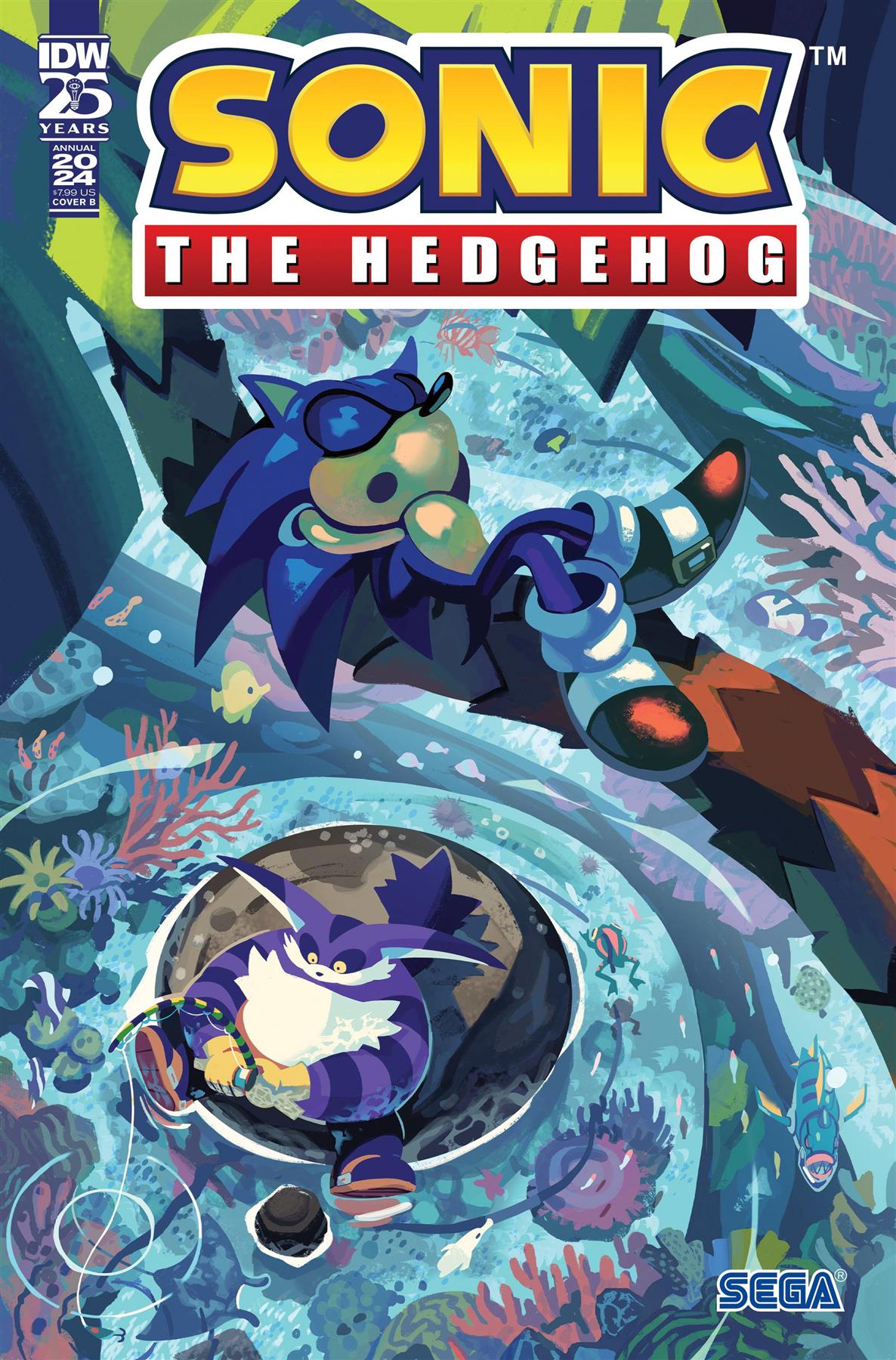 Sonic The Hedgehog Annual 2024 Oneshot Cvr B Fourdraine Idw-prh Comic Book