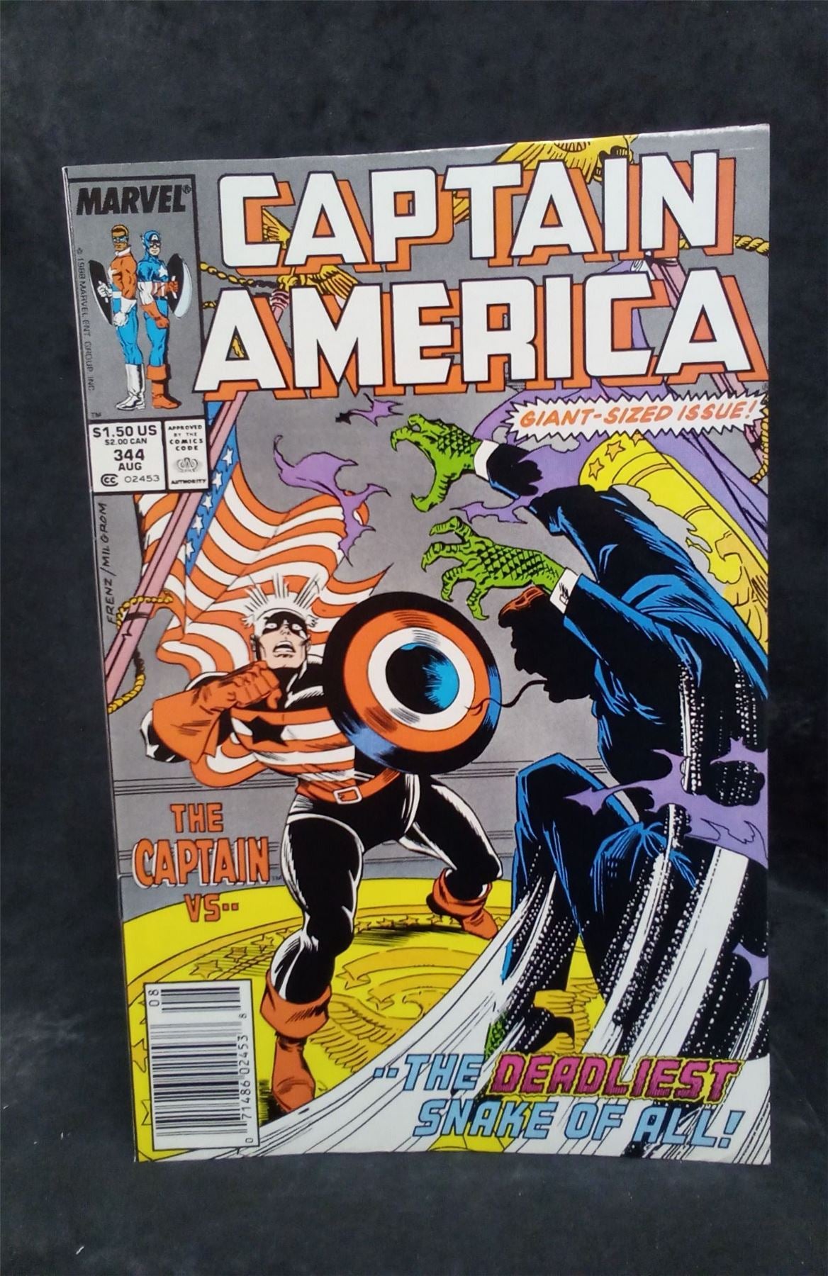Captain America #344 1988 Marvel Comics Comic Book