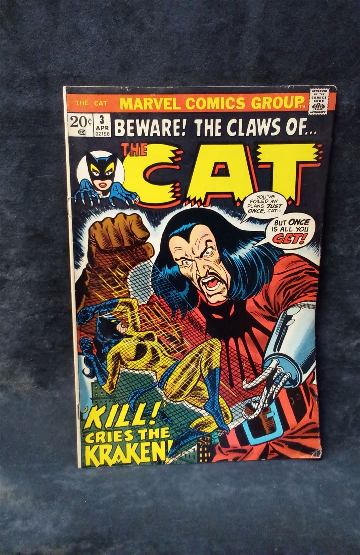 The Cat #3 1973 marvel Comic Book
