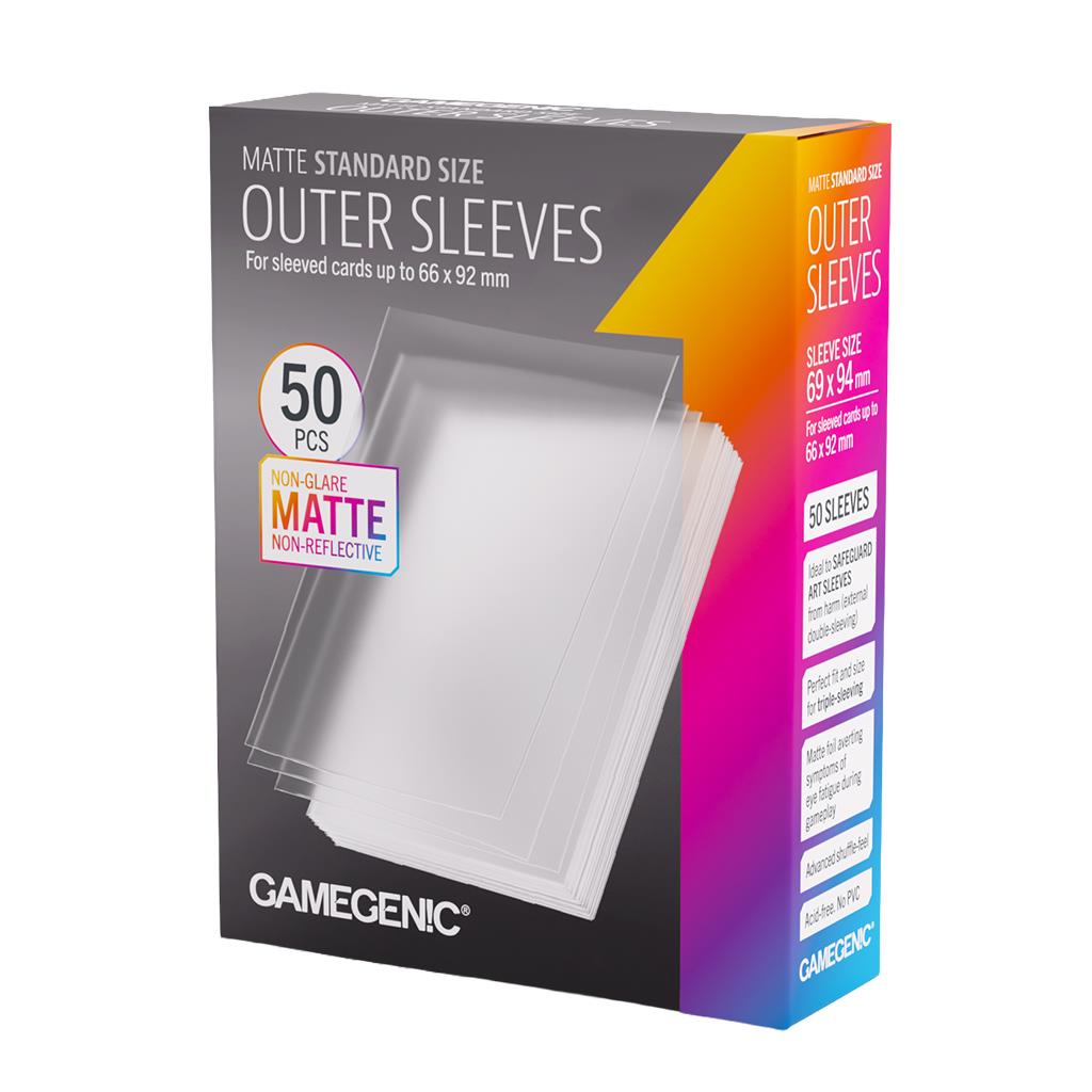 Matte Outer Sleeves Standard Size 69x94 50ct TCG Gamegenics