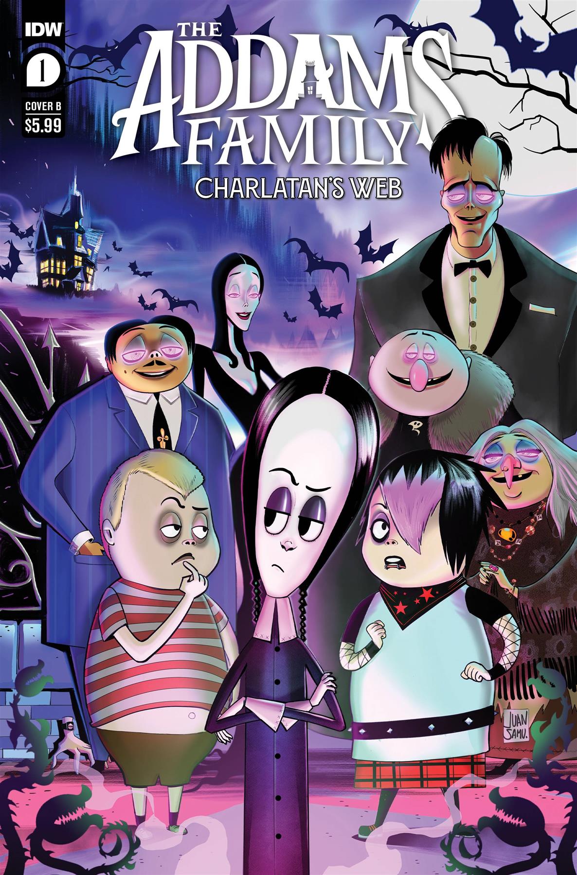 Addams Family Charlatans Web #1 Cvr B Samu Idw-prh Comic Book