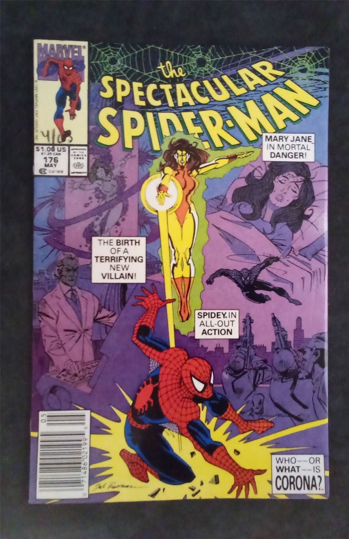 The Spectacular Spider-Man #176 1991 marvel Comic Book