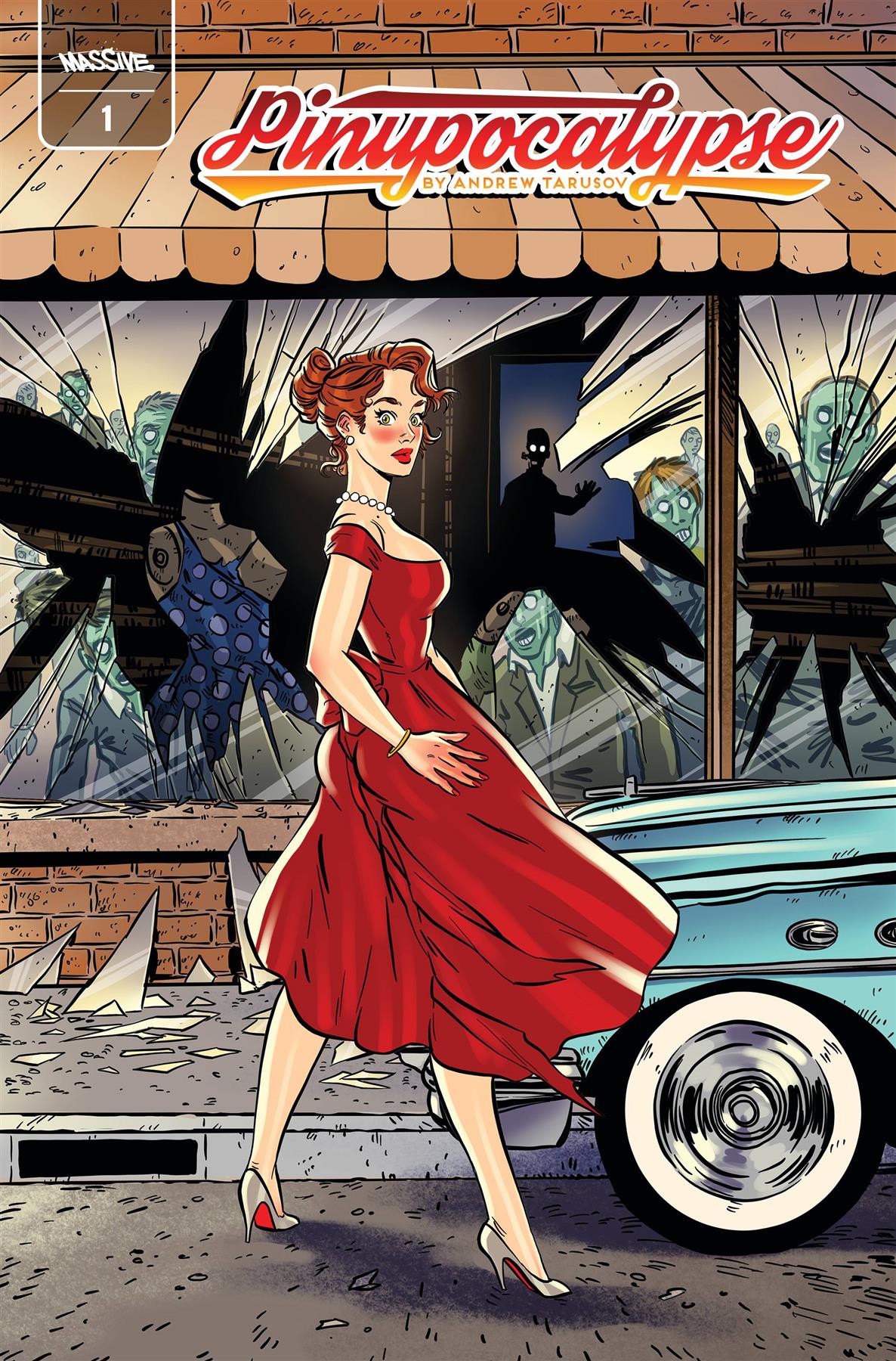 Pinupocalypse #1 (of 6) Cvr D The Walking Red Homage (mr) Massive Comic Book