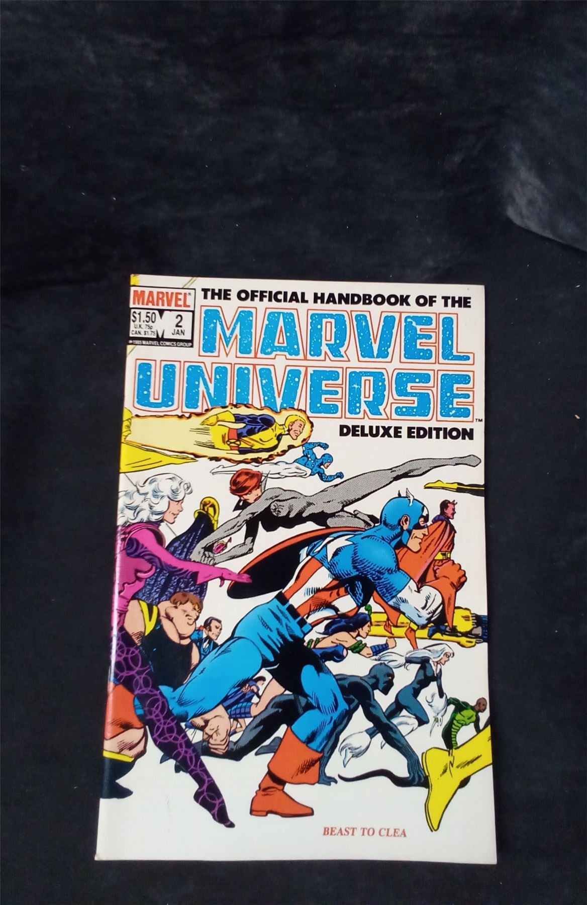 The Official Handbook of the Marvel Universe #2 Direct Edition 1985 marvel Comic Book