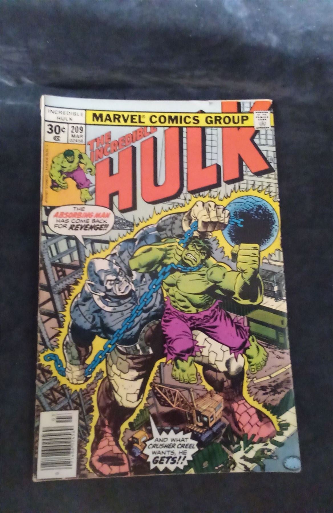 The Incredible Hulk #209 1977 marvel Comic Book