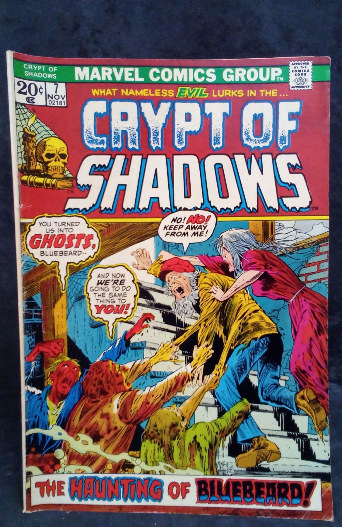 Crypt of Shadows #7 1973 Marvel Comics Comic Book