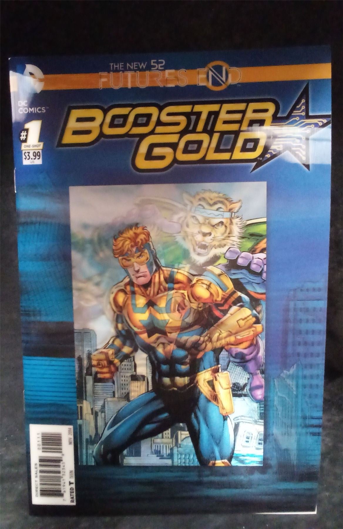 Booster Gold: Futures End 3D Cover 2014 DC Comics Comic Book
