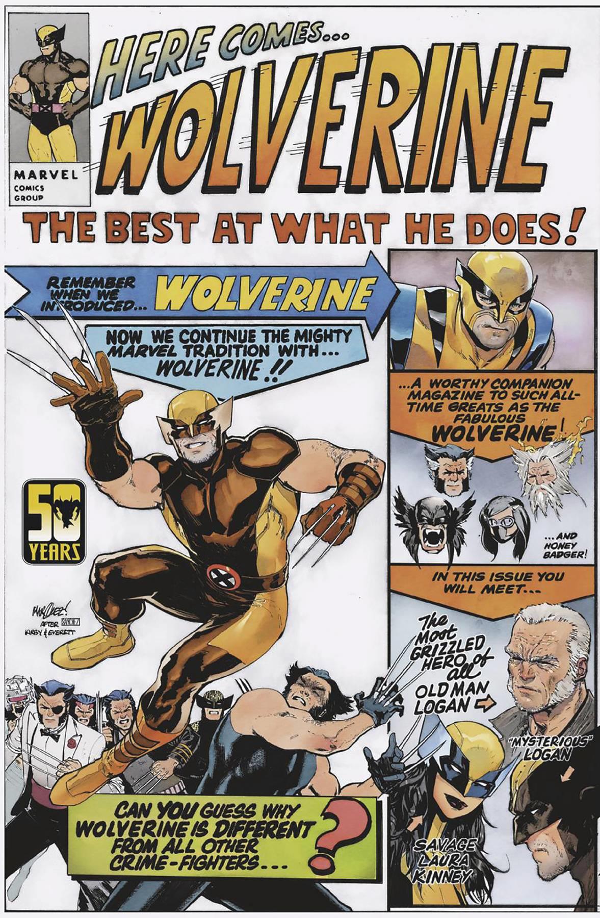 Daredevil #5 Marquez Wolverine Wolverine Wolverine Var (Marquez Wolverine Wolverine Wolverine Var) Marvel Prh Comic Book 2024