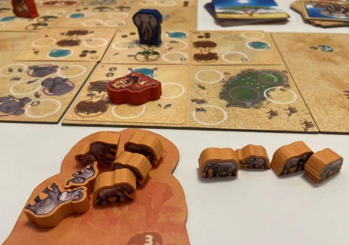 Tembo Survival on the Savanna By USAopoly Board Game