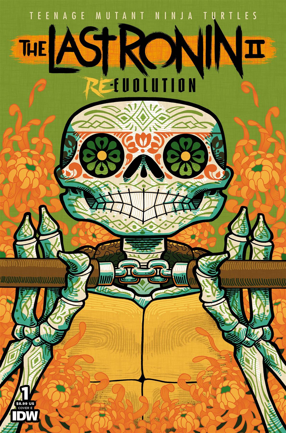 Tmnt The Last Ronin Ii Re Evolution #1 Cvr E Dia De Los Muer Idw-prh Comic Book