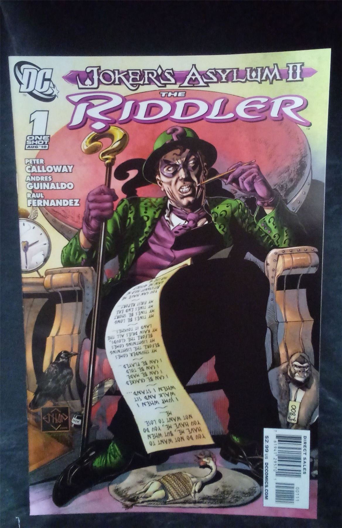 Joker's Asylum II: The Riddler 2010 DC Comics Comic Book
