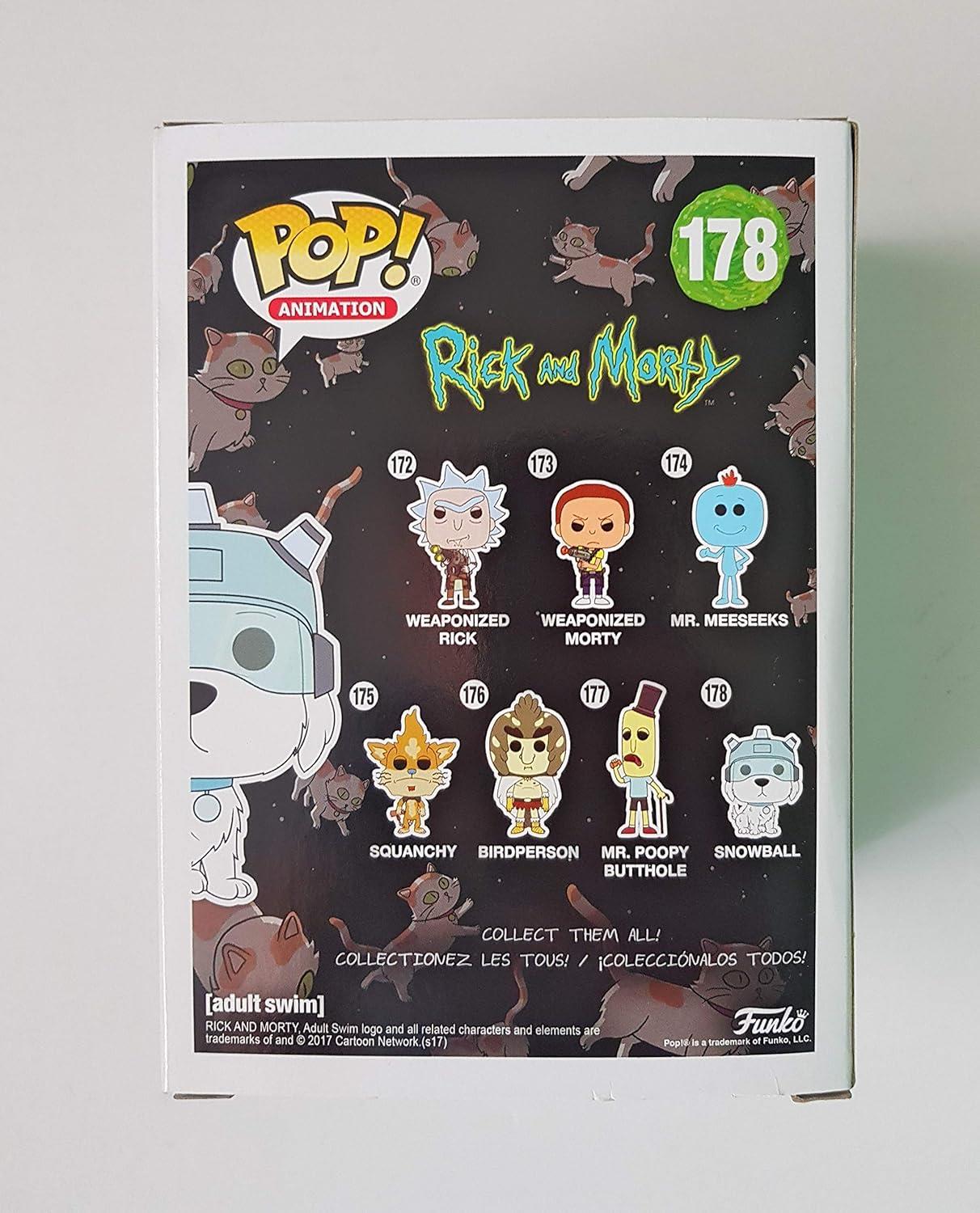 Funko Pop Rick and Morty: Flocked Snowball Collectible Figure, Multicolor