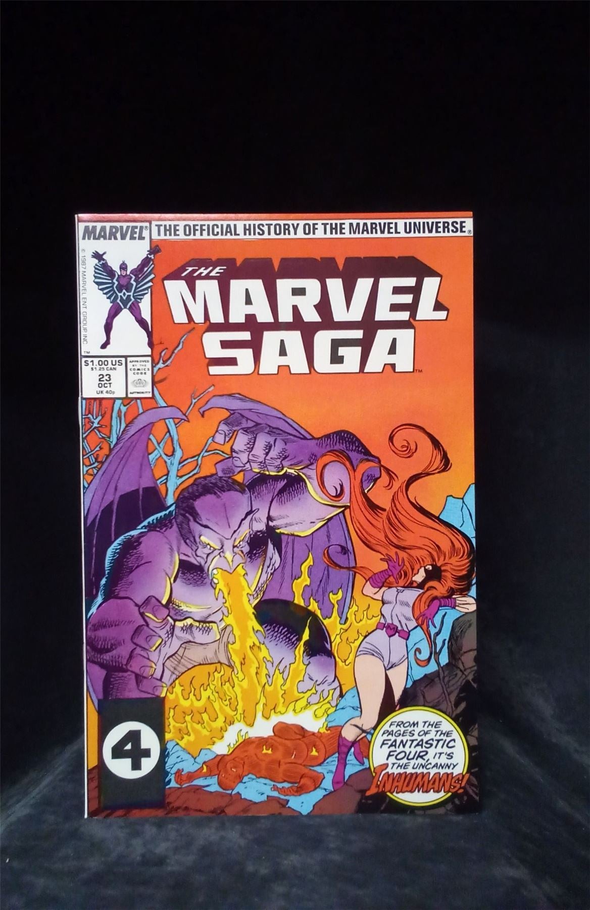 The Marvel Saga The Official History of the Marvel Universe #23 1987 Marvel Comics Comic Book
