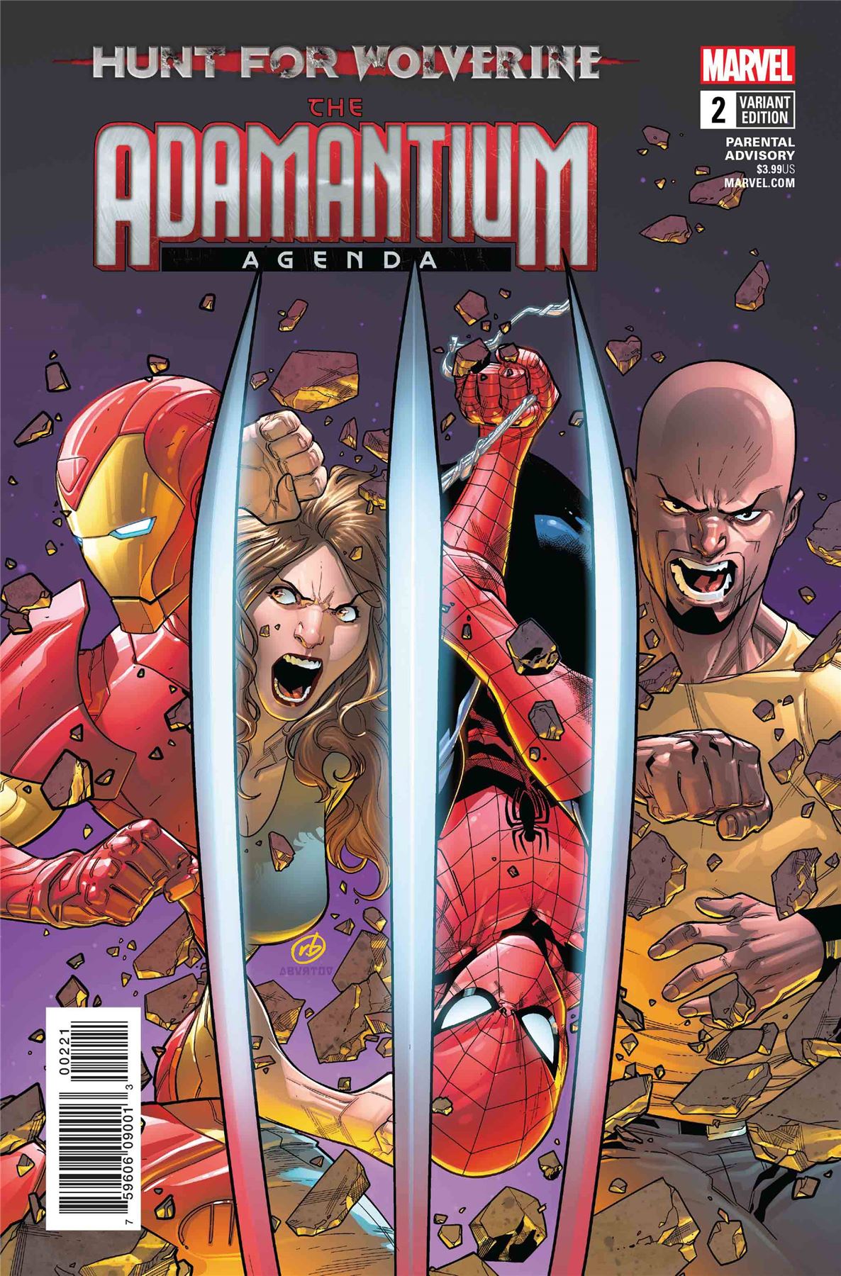 Hunt For Wolverine Adamantium Agenda #2 (Silva Var) Marvel Comics Comic Book